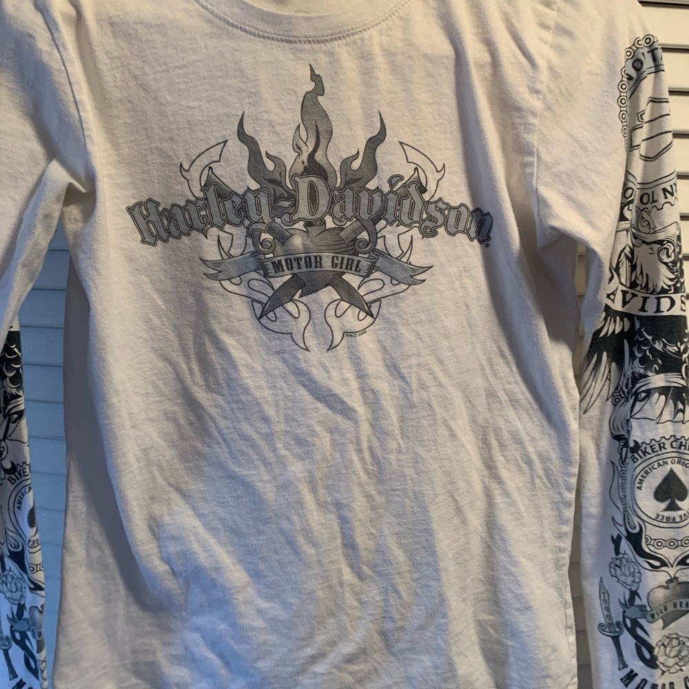 Harley-Davidson Motor Girl Long Sleeve Tee – Tribal Graphics – USA made